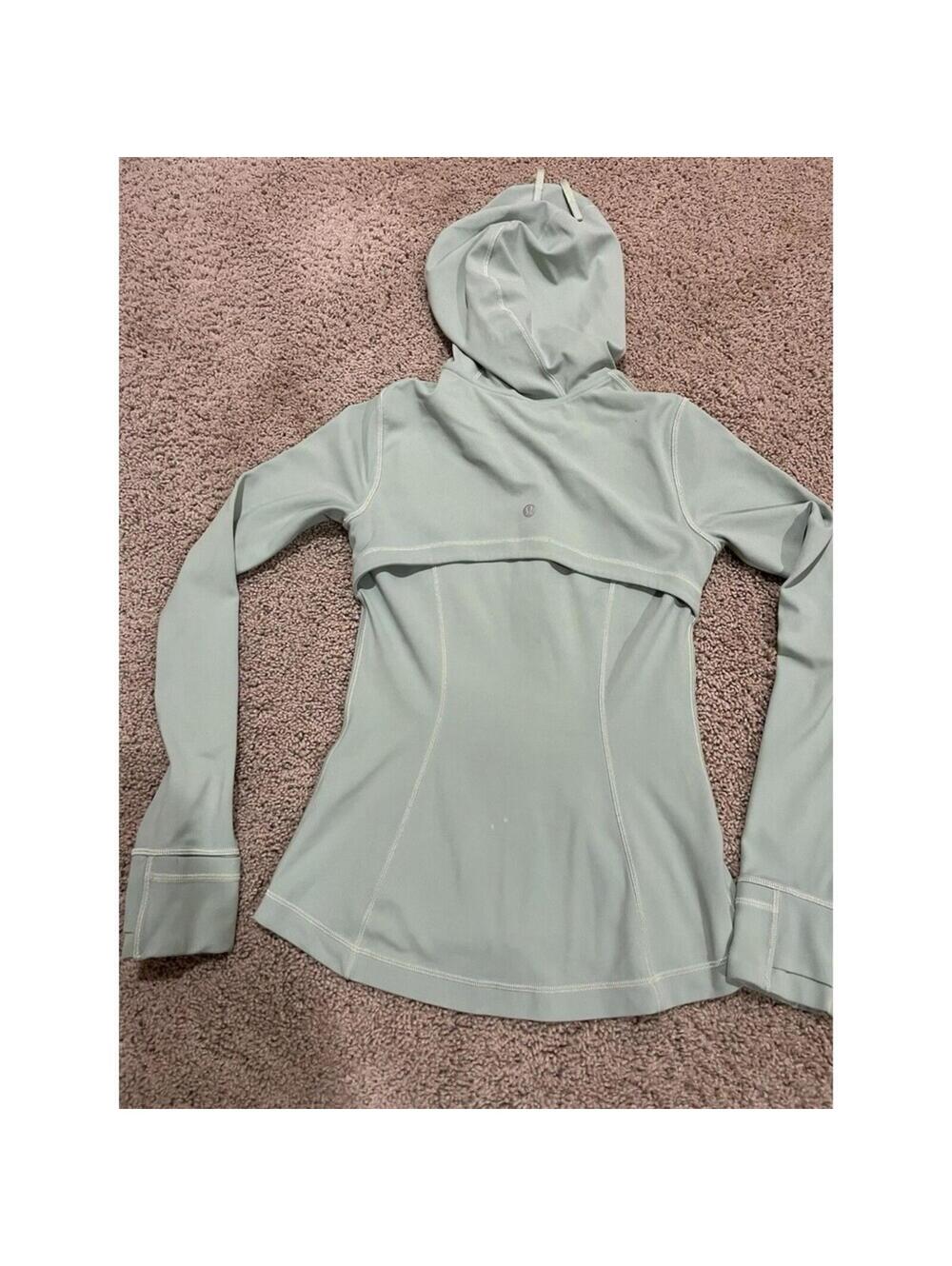 Lululemon Nulu Hooded Define Jacket Pastel Green Size 4 Full Zip - Picture 9 of 14